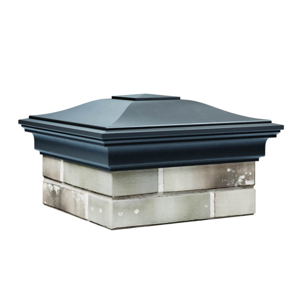 Колпак Zking Монблан Серый на столб 1.5х1.5 еврокирпича 0.7НФ (355х355мм) в Новороссийске фото