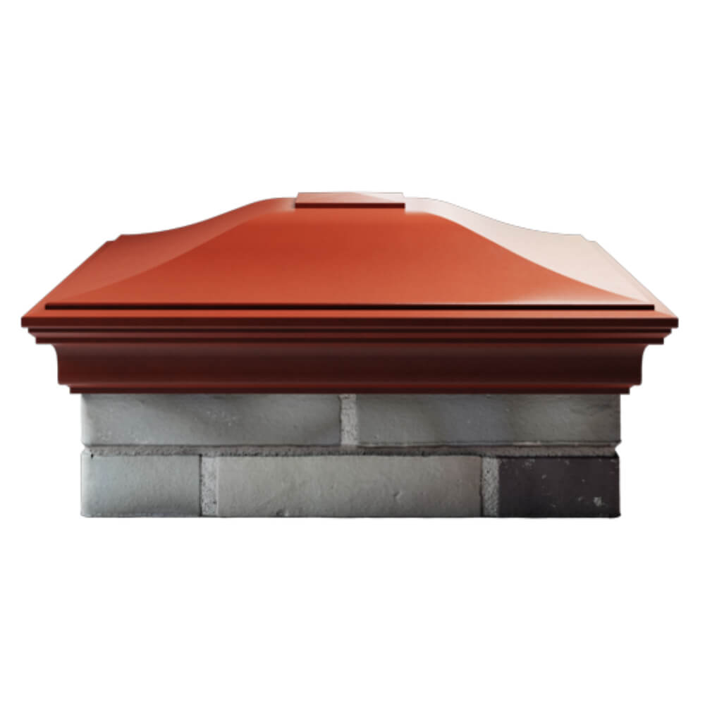 Колпак Zking Монблан Красный на столб 2х2 кирпича (515х515мм) в Новороссийске фото