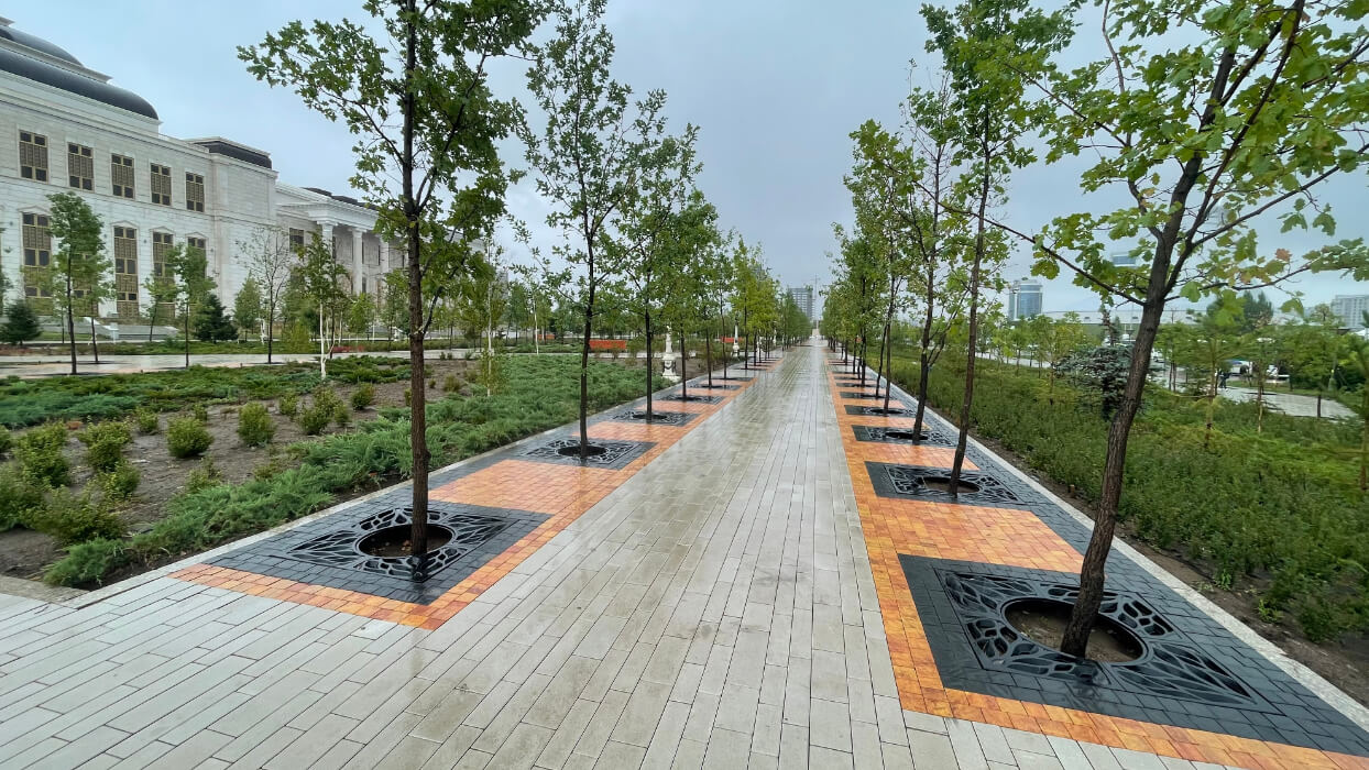 Приствольная решетка для дерева ZKING CRUST 1.2х1.2м Черная в Новороссийске фото