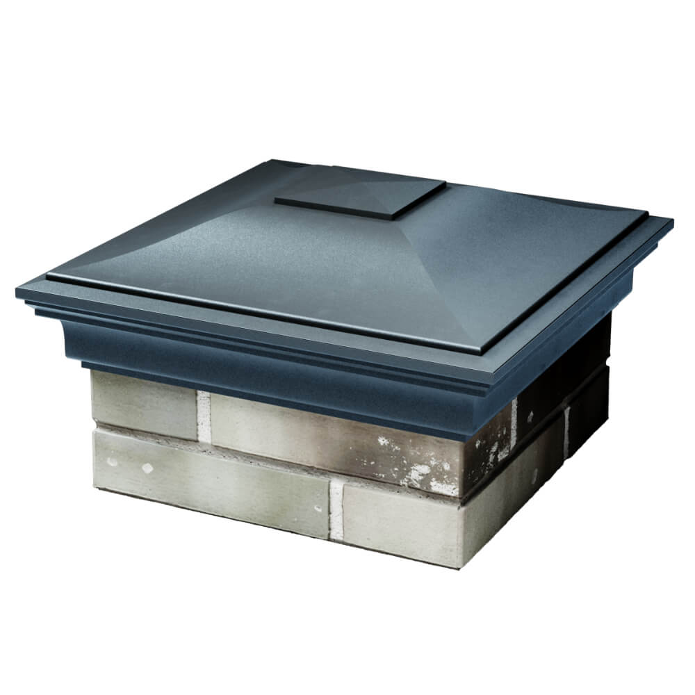 Колпак Zking Монблан Серый на столб 1.5х1.5 кирпича (385х385мм) в Новороссийске фото