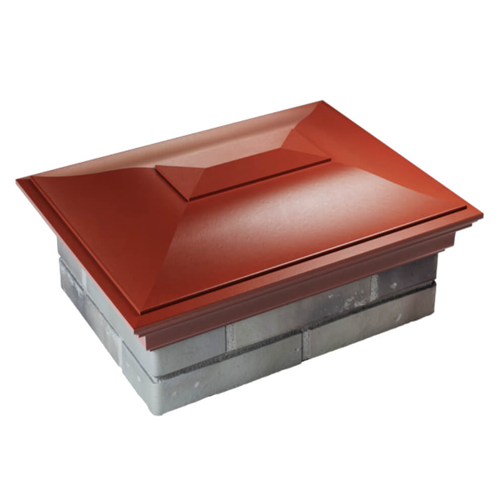 Колпак Zking Монблан Красный на столб 2х1.5 кирпича (515х385мм) Новороссийск фото