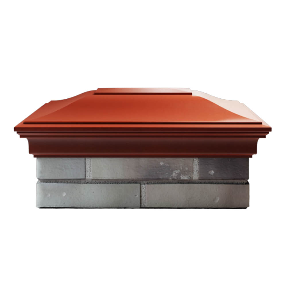 Колпак Zking Монблан Красный на столб 2х1.5 кирпича (515х385мм) в Новороссийске фото