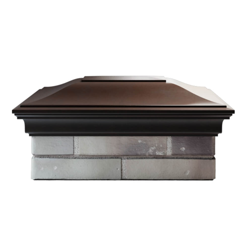 Колпак Zking Монблан Коричневый на столб 2х1.5 кирпича (515х385мм) в Новороссийске фото