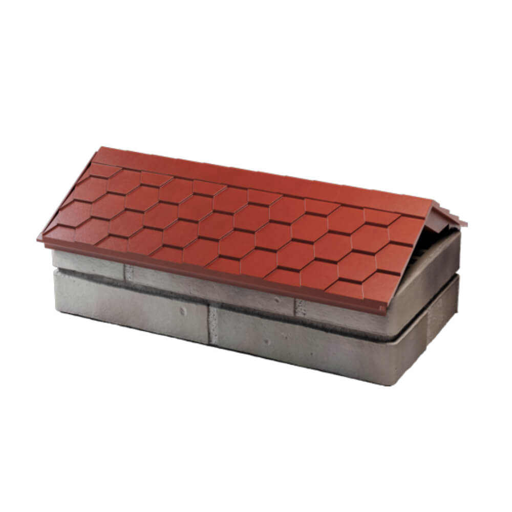 Парапет Zking Эверест Красный с посадкой на 1 кирпич (200/225/255мм) в Новороссийске фото