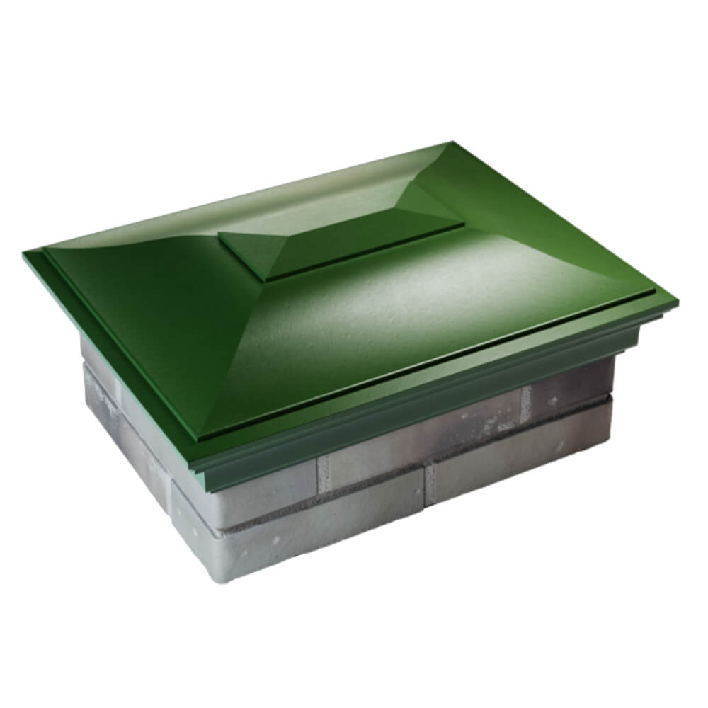 Колпак Zking Монблан Зеленый на столб 2х1.5 кирпича (515х385мм) Новороссийск фото