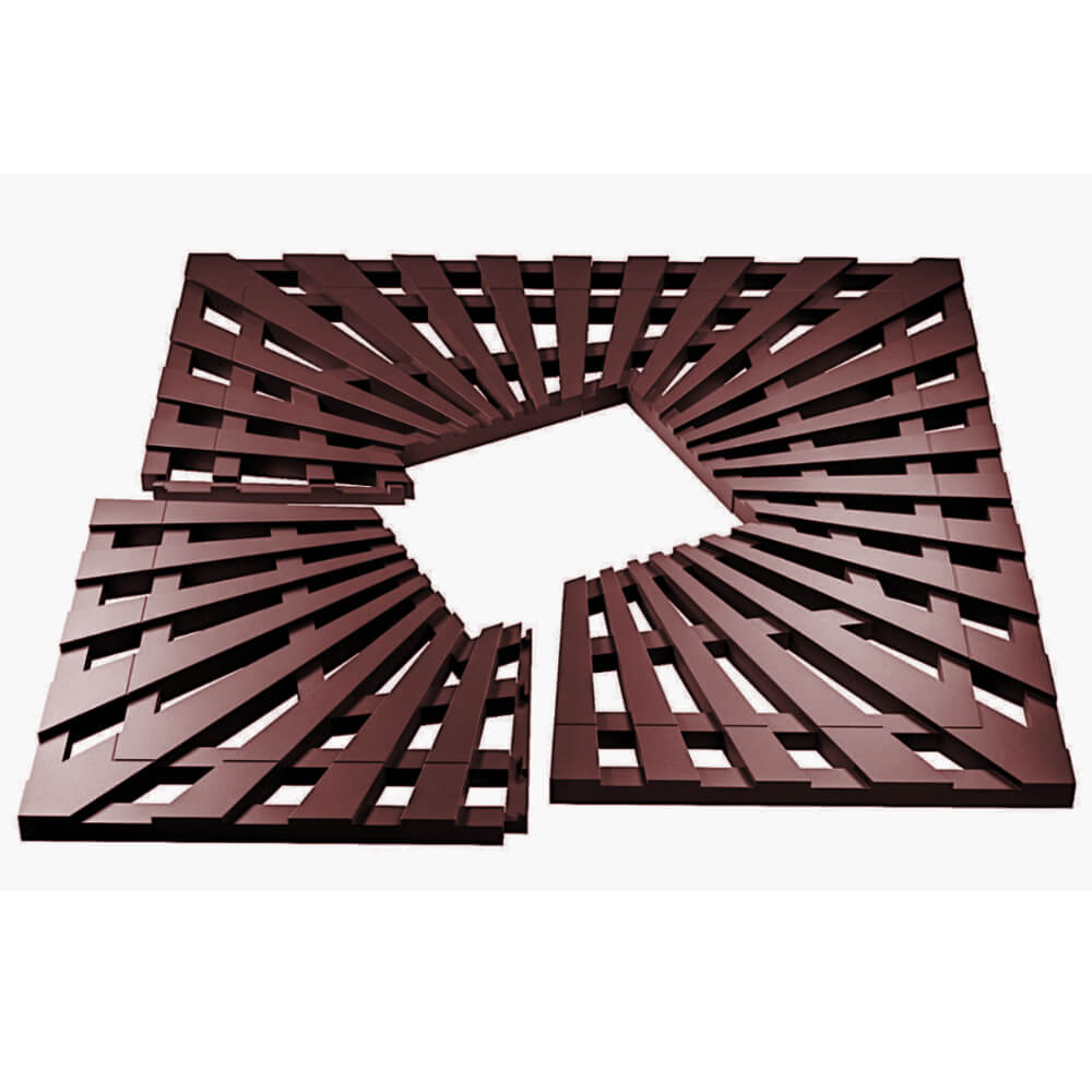 Приствольная решетка для дерева ZKING ATMOSPHERE 1.2х1.2м Коричневая в Новороссийске фото