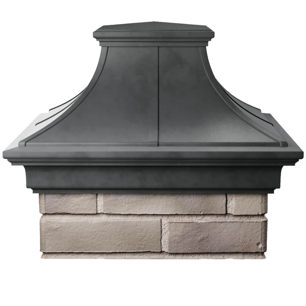 Колпак Zking Монблан Премиум Серый на столб 1.5х1.5 кирпича (385х385мм) Новороссийск фото