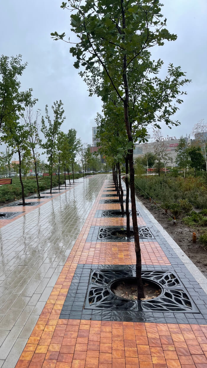 Приствольная решетка для дерева ZKING CRUST 1.2х1.2м Черная в Новороссийске фото