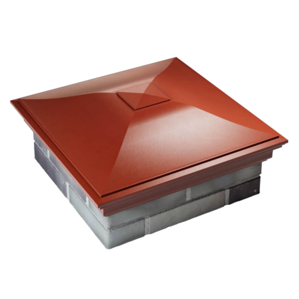 Колпак Zking Монблан Красный на столб 2х2 кирпича (515х515мм) Новороссийск фото