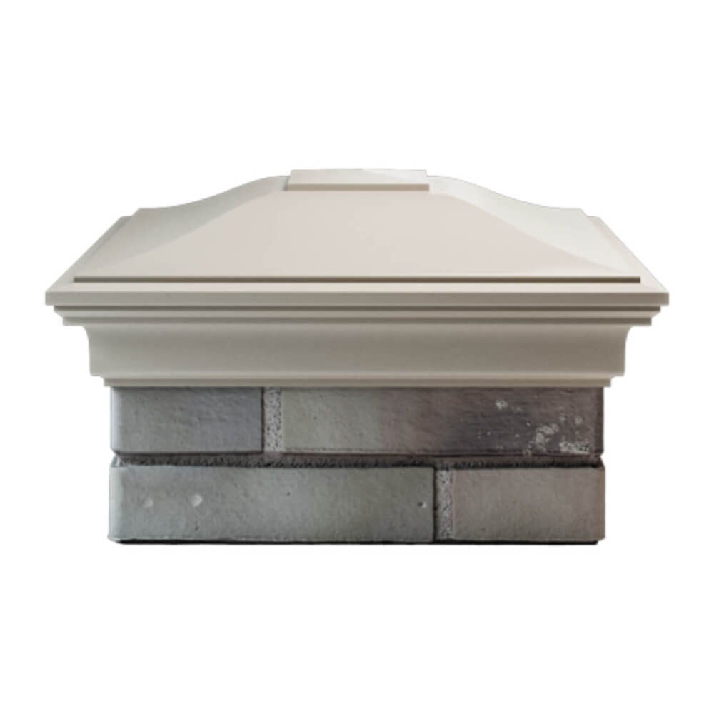 Колпак Zking Монблан Бежевый на столб 1.5х1.5 еврокирпича 0.7НФ (355х355мм) Новороссийск фото