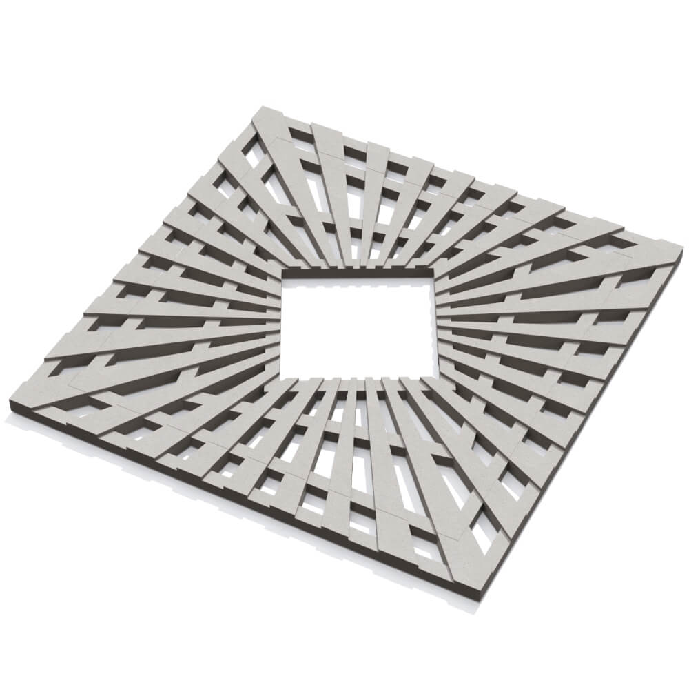 Приствольная решетка для дерева ZKING ATMOSPHERE 1.2х1.2м Бежевая в Новороссийске фото