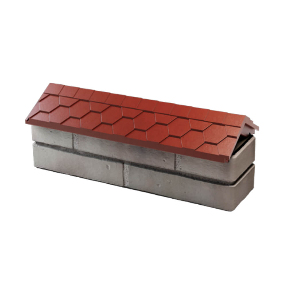 Парапет Zking Эверест Красный с посадкой на 0.5 кирпича (130мм) в Новороссийске фото