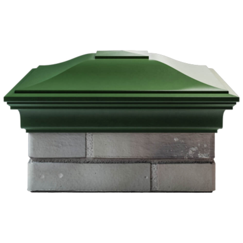 Колпак Zking Монблан Зеленый на столб 1.5х1.5 кирпича (385х385мм) Новороссийск фото