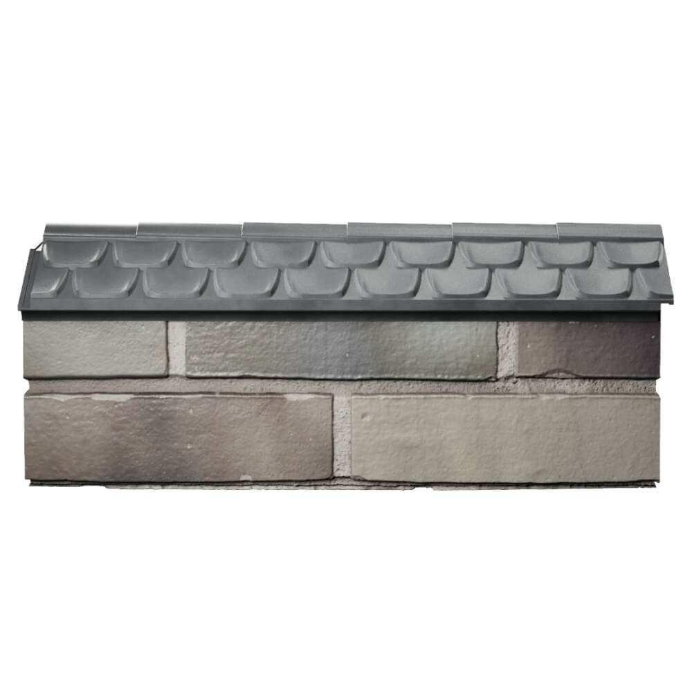 Парапет Zking Эльбрус Серый с посадкой на 0.5 кирпича (130мм) в Новороссийске фото