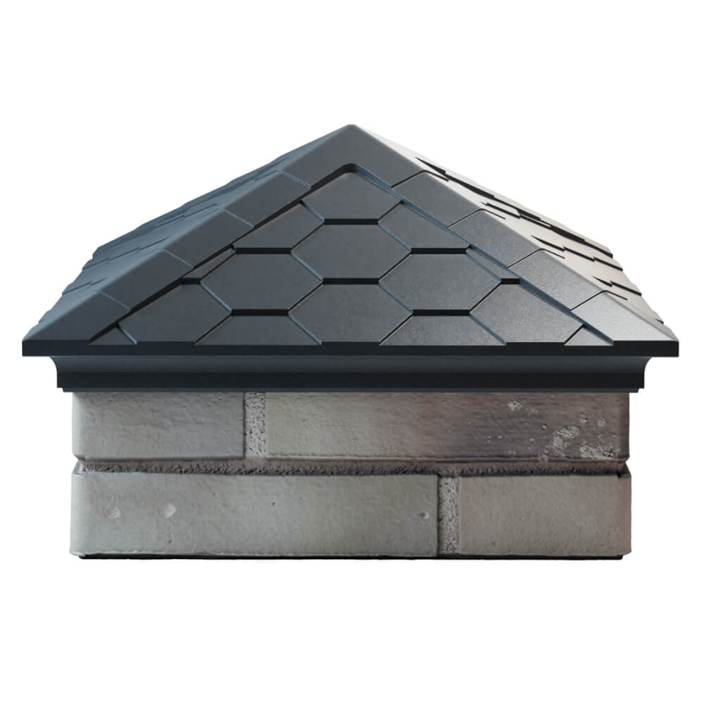 Колпак Zking Эверест Серый на столб 1.5х1.5 кирпича (390х390мм) Новороссийск фото