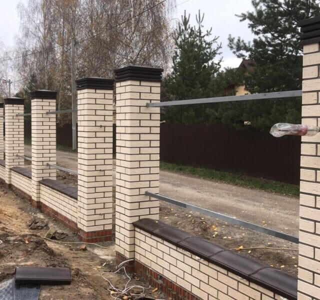 Колпак Zking Бона ХайТек Коричневый на столб 1.5х1.5 кирпича (385х385мм) в Новороссийске фото