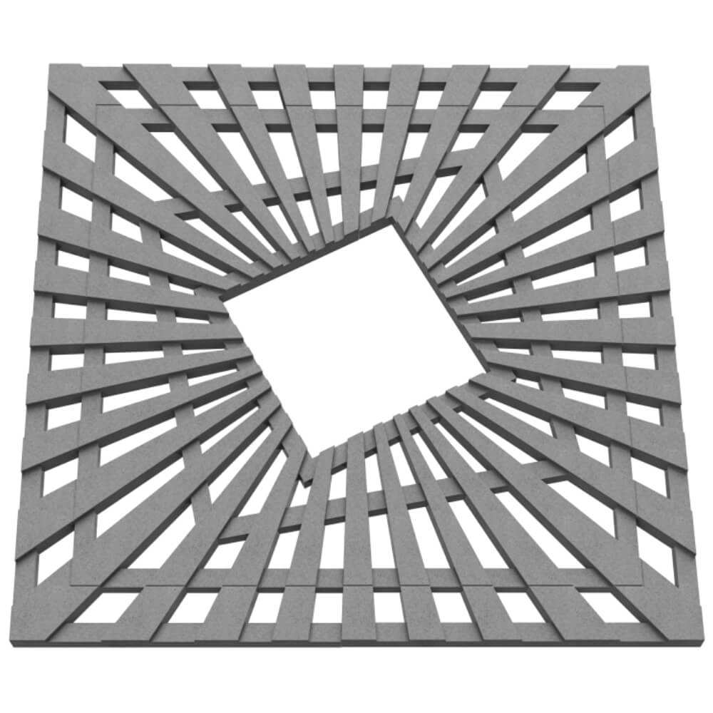 Приствольная решетка для дерева ZKING ATMOSPHERE 1.2х1.2м Серая в Новороссийске фото