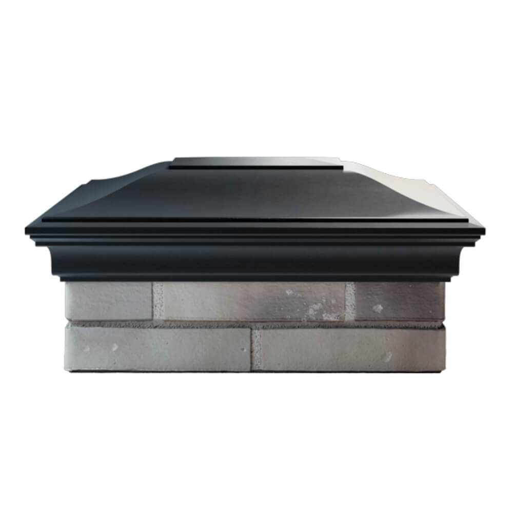 Колпак Zking Монблан Черный на столб 2х1.5 кирпича (515х385мм) в Новороссийске фото
