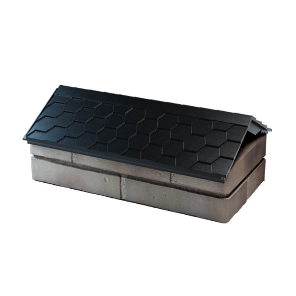 Парапет Zking Эверест Черный с посадкой на 1 кирпич (200/225/255мм) в Новороссийске фото