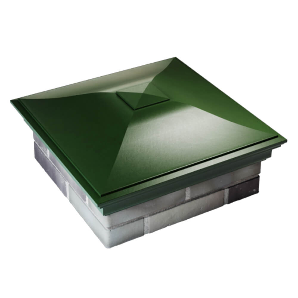 Колпак Zking Монблан Зеленый на столб 2х2 кирпича (515х515мм) Новороссийск фото