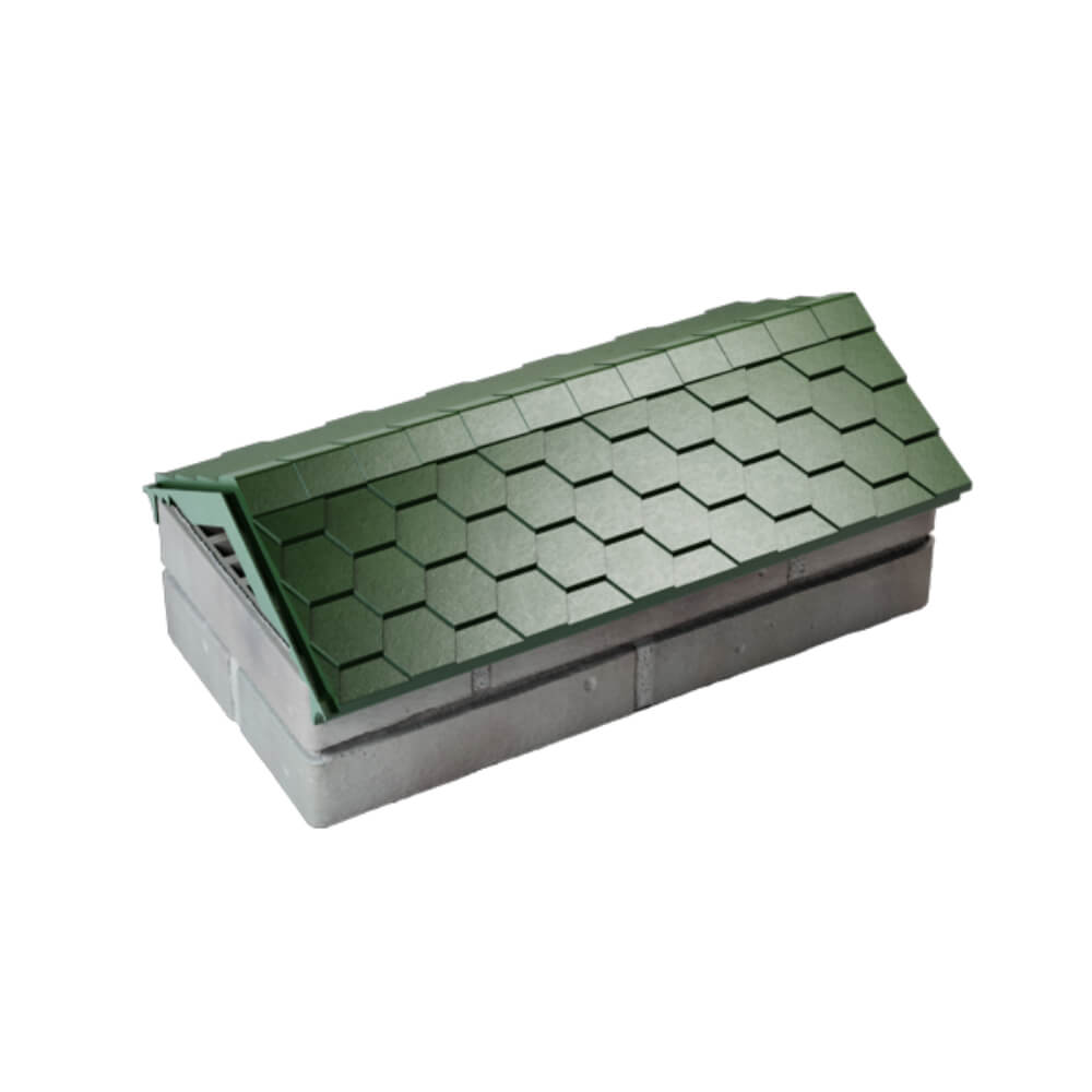 Парапет Zking Эверест Зеленый с посадкой на 1 кирпич (200/225/255мм) в Новороссийске фото