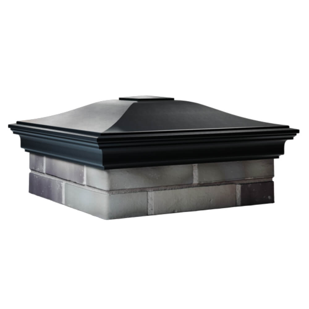 Колпак Zking Монблан Черный на столб 2х2 кирпича (515х515мм) в Новороссийске фото