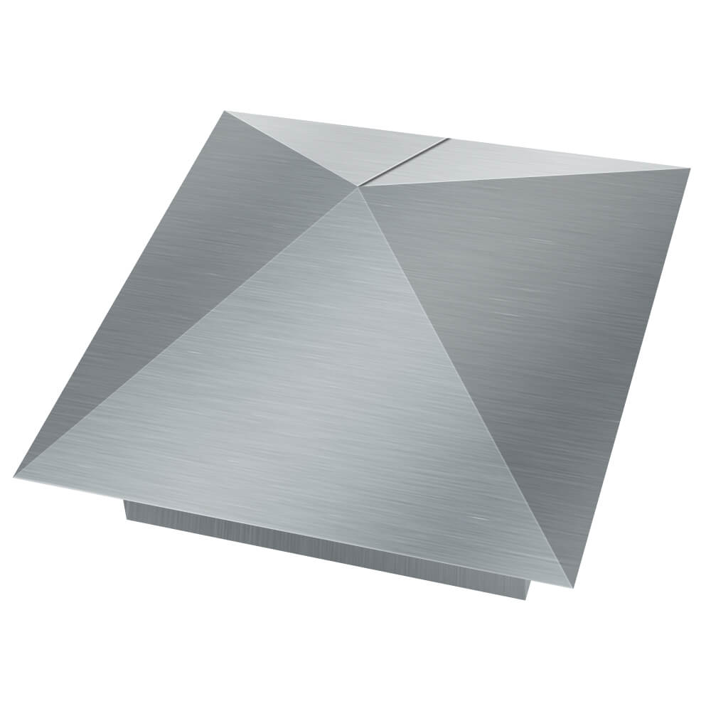 Колпак металлический 380х380мм оцинкованный заборный Новороссийск фото