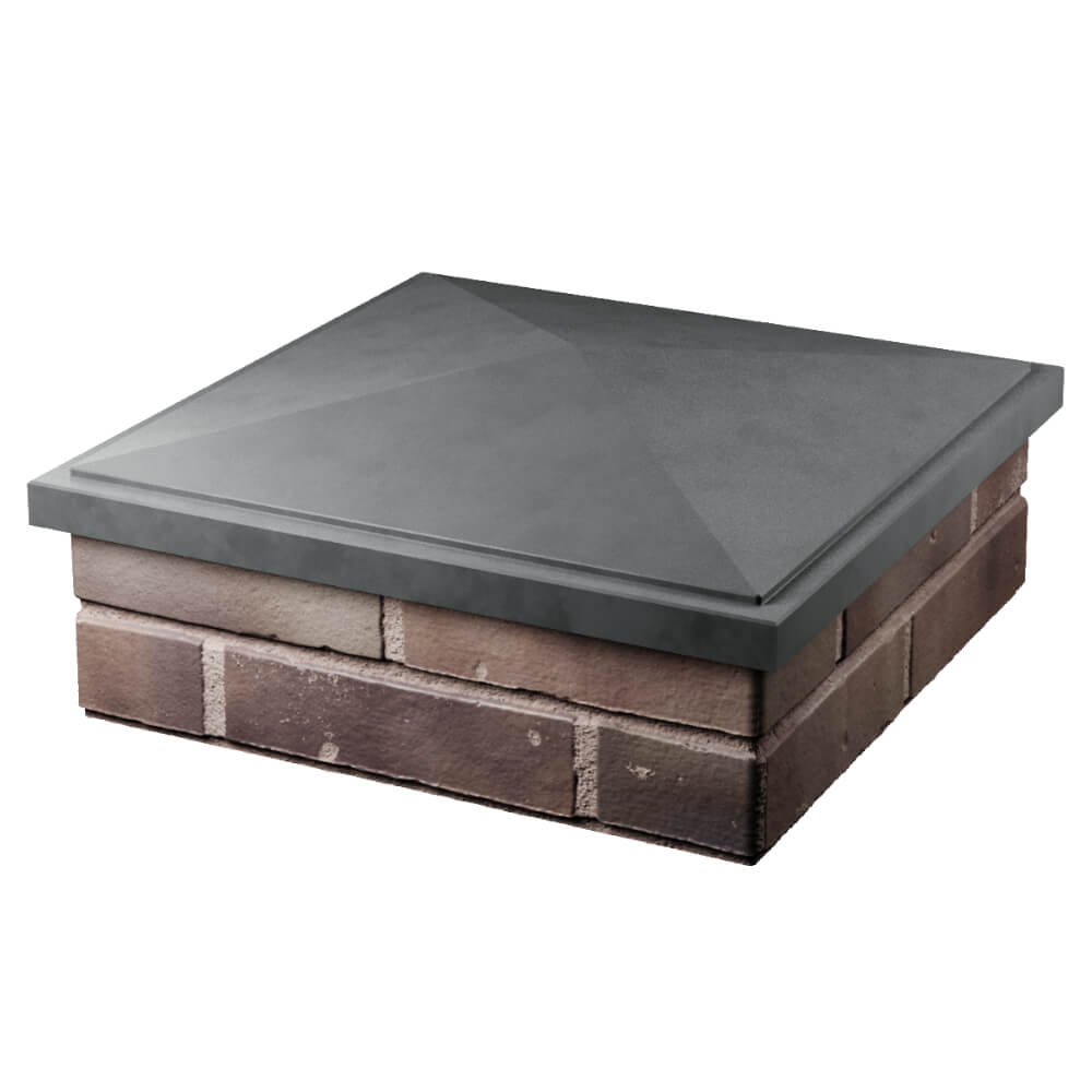 Колпак Zking БонаМоно Серый на столб 2х2 кирпича (515х515, 530х530мм) в Новороссийске фото