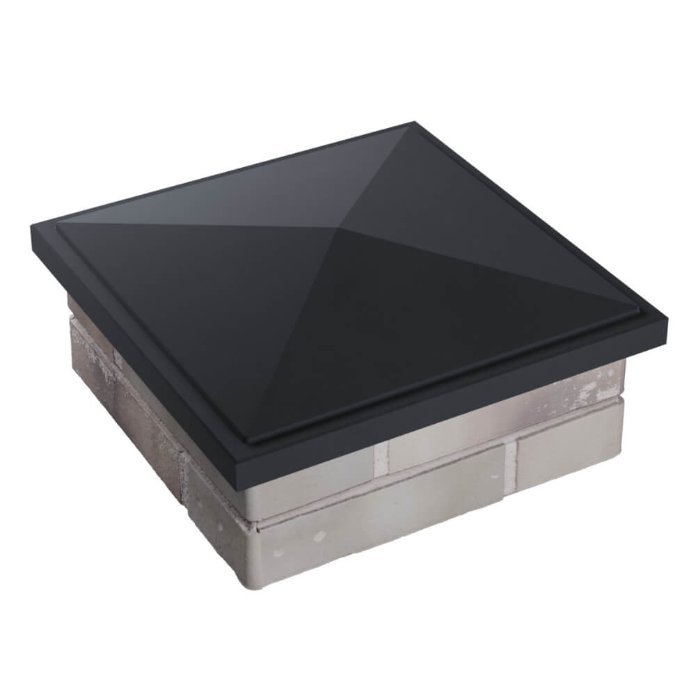 Колпак Zking БонаМоно Серый на столб 1.5х1.5 кирпича (385х385, 400х400мм) в Новороссийске фото