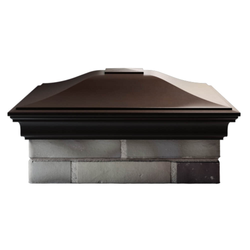 Колпак Zking Монблан Коричневый на столб 2х2 кирпича (515х515мм) в Новороссийске фото