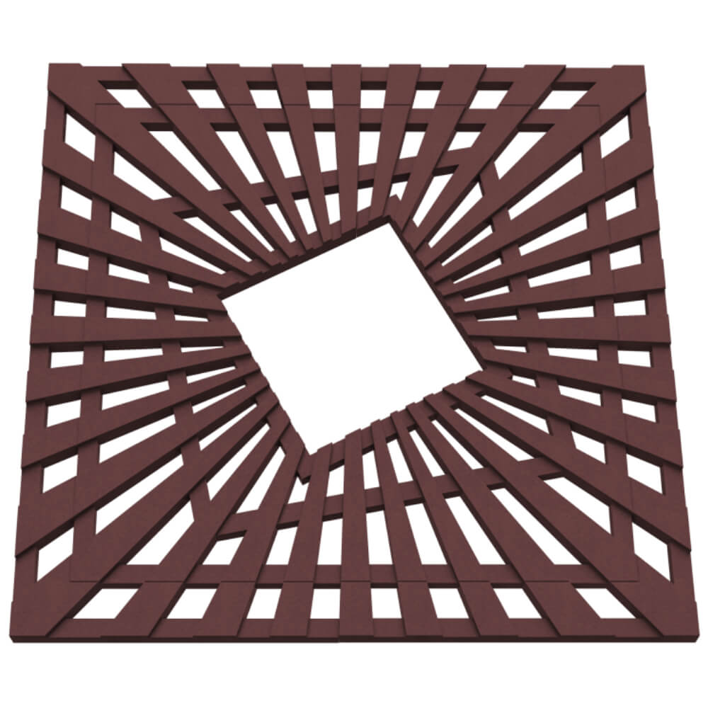 Приствольная решетка для дерева ZKING ATMOSPHERE 1.2х1.2м Коричневая в Новороссийске фото