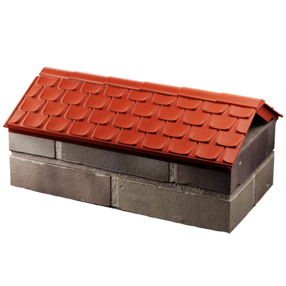 Парапет Zking Эльбрус Красный с посадкой на 1 кирпич (255мм) в Новороссийске фото