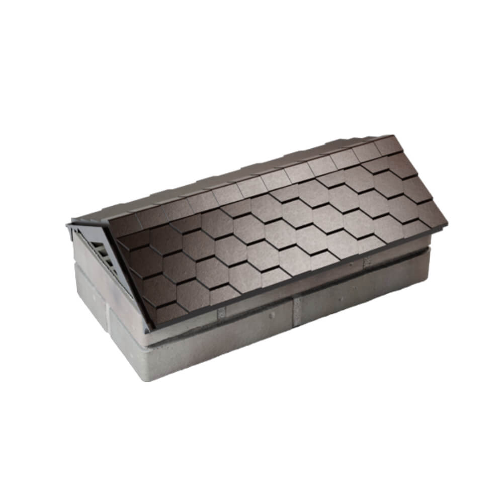 Парапет Zking Эверест Коричневый с посадкой на 1 кирпич (200/225/255мм) в Новороссийске фото