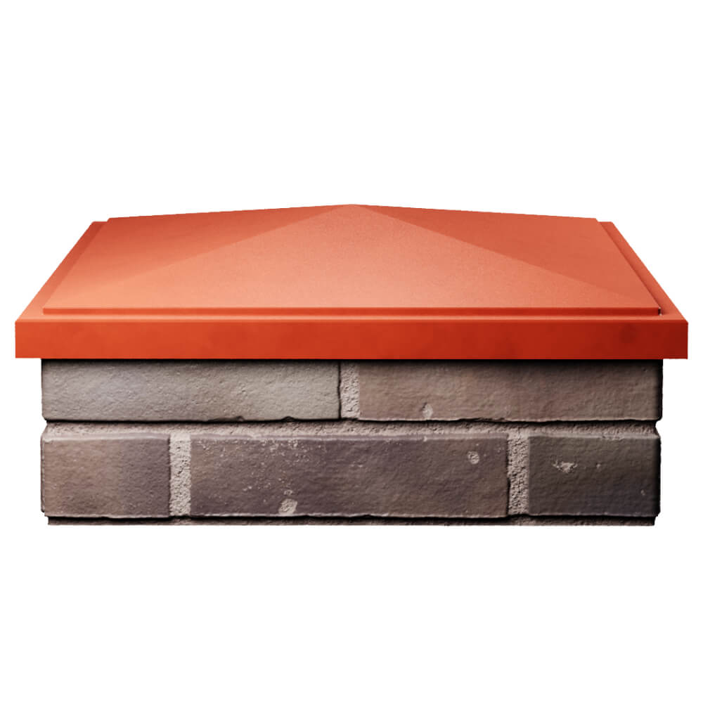 Колпак Zking БонаМоно Красный на столб 2х2 кирпича (515х515, 530х530мм) Новороссийск фото