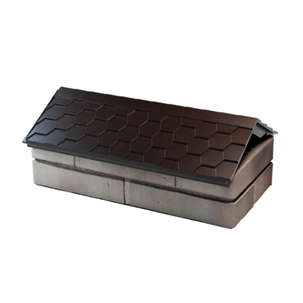 Парапет Zking Эверест Коричневый с посадкой на 1 кирпич (200/225/255мм) в Новороссийске фото