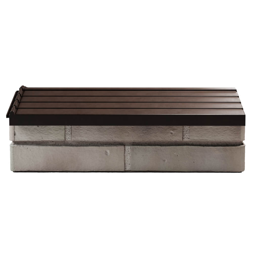 Парапет Zking Бона ХайТек Коричневый с посадкой на 1 кирпич (200/225/255мм) в Новороссийске фото