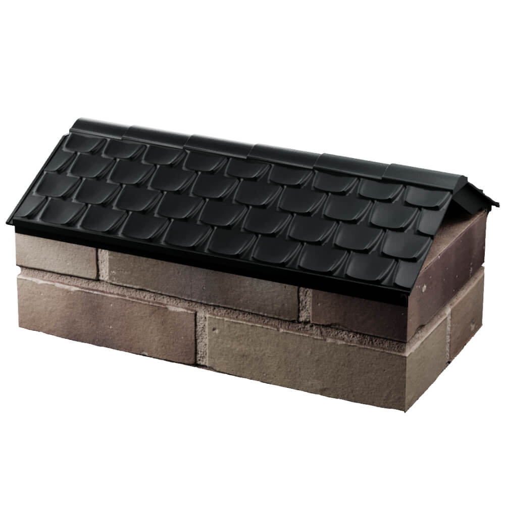 Парапет Zking Эльбрус Черный с посадкой на 1 кирпич (255мм) в Новороссийске фото