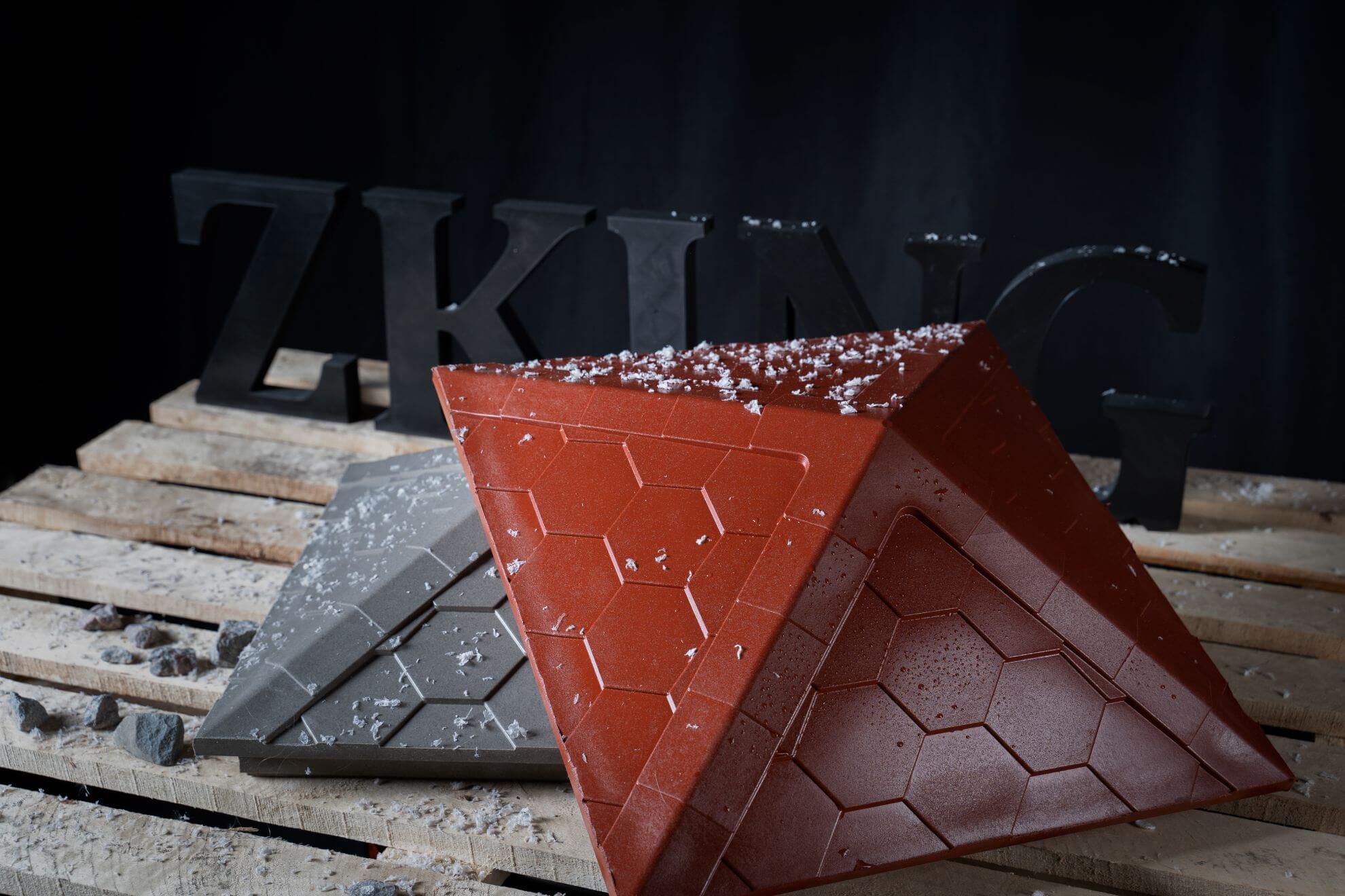 Колпак Zking Эверест Красный на столб 1.5х1.5 кирпича (390х390мм) в Новороссийске фото