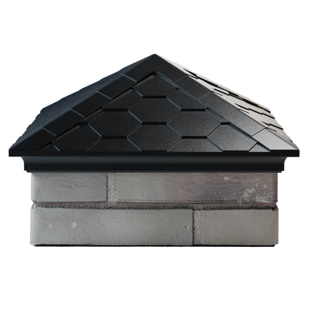 Колпак Zking Эверест Черный на столб 1.5х1.5 кирпича (390х390мм) Новороссийск фото