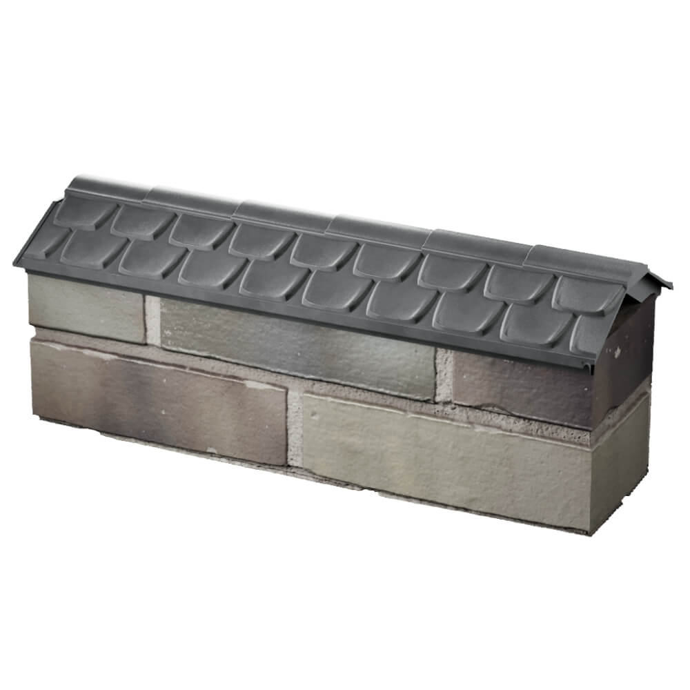 Парапет Zking Эльбрус Серый с посадкой на 0.5 кирпича (130мм) в Новороссийске фото