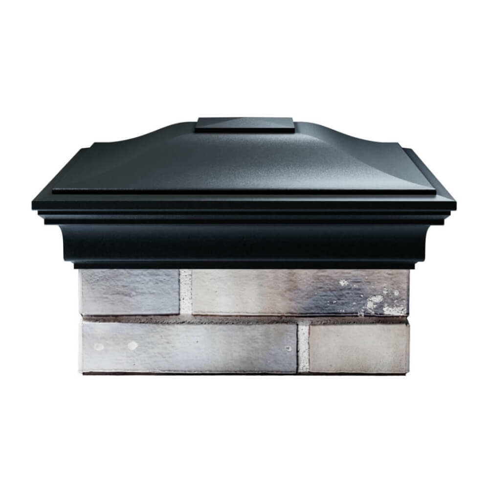 Колпак Zking Монблан Черный на столб 1.5х1.5 еврокирпича 0.7НФ (355х355мм) Новороссийск фото