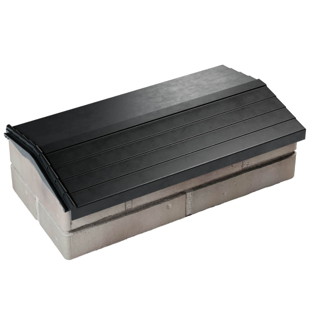 Парапет Zking Бона ХайТек Черный с посадкой на 1 кирпич (200/225/255мм) в Новороссийске фото