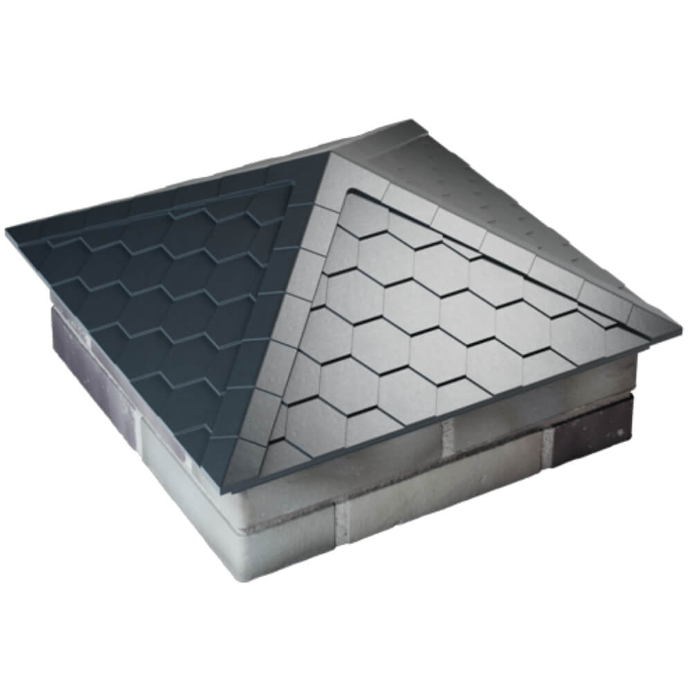 Колпак Zking Эверест Серый на столб 2х2 кирпича (535х535мм) Новороссийск фото