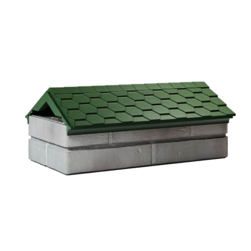 Парапет Zking Эверест Зеленый с посадкой на 1 кирпич (200/225/255мм) Новороссийск фото