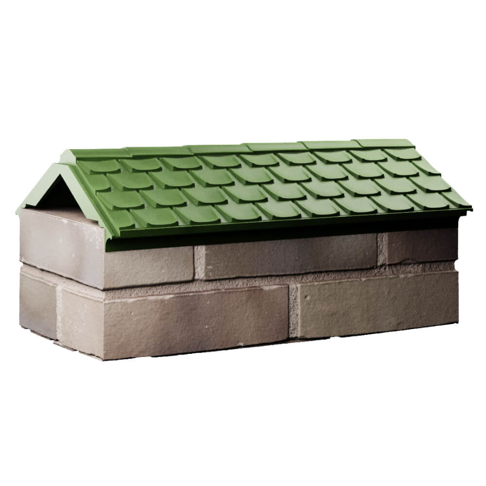 Парапет Zking Эльбрус Зеленый с посадкой на 1 кирпич (255мм) Новороссийск фото
