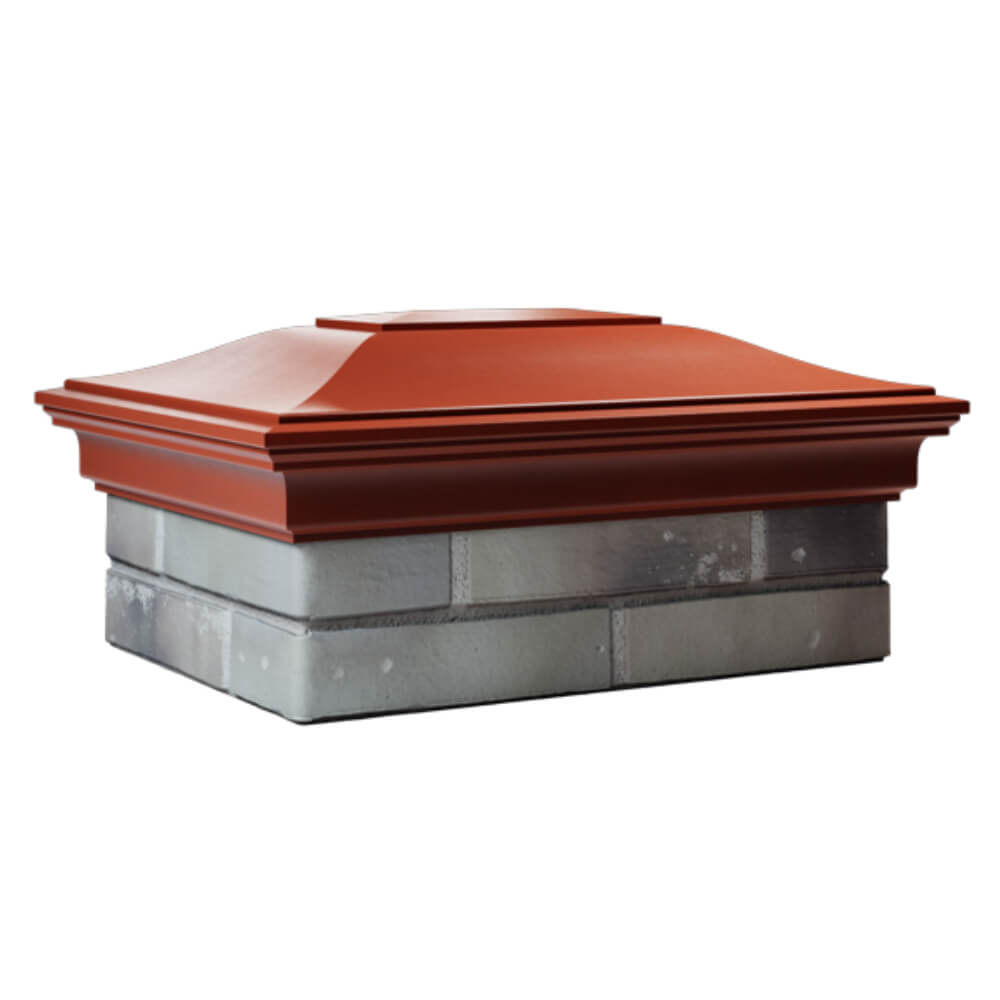 Колпак Zking Монблан Красный на столб 2х1.5 кирпича (515х385мм) в Новороссийске фото