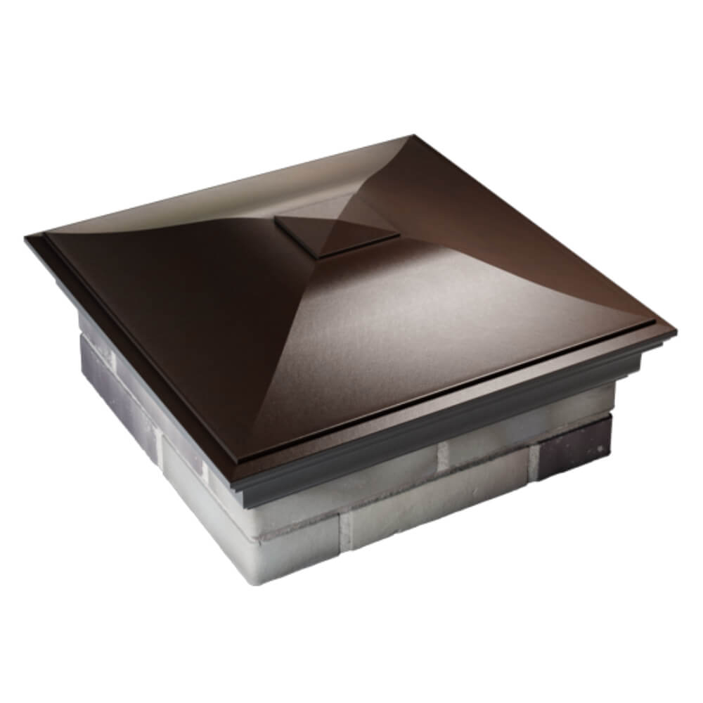 Колпак Zking Монблан Коричневый на столб 2х2 кирпича (515х515мм) Новороссийск фото