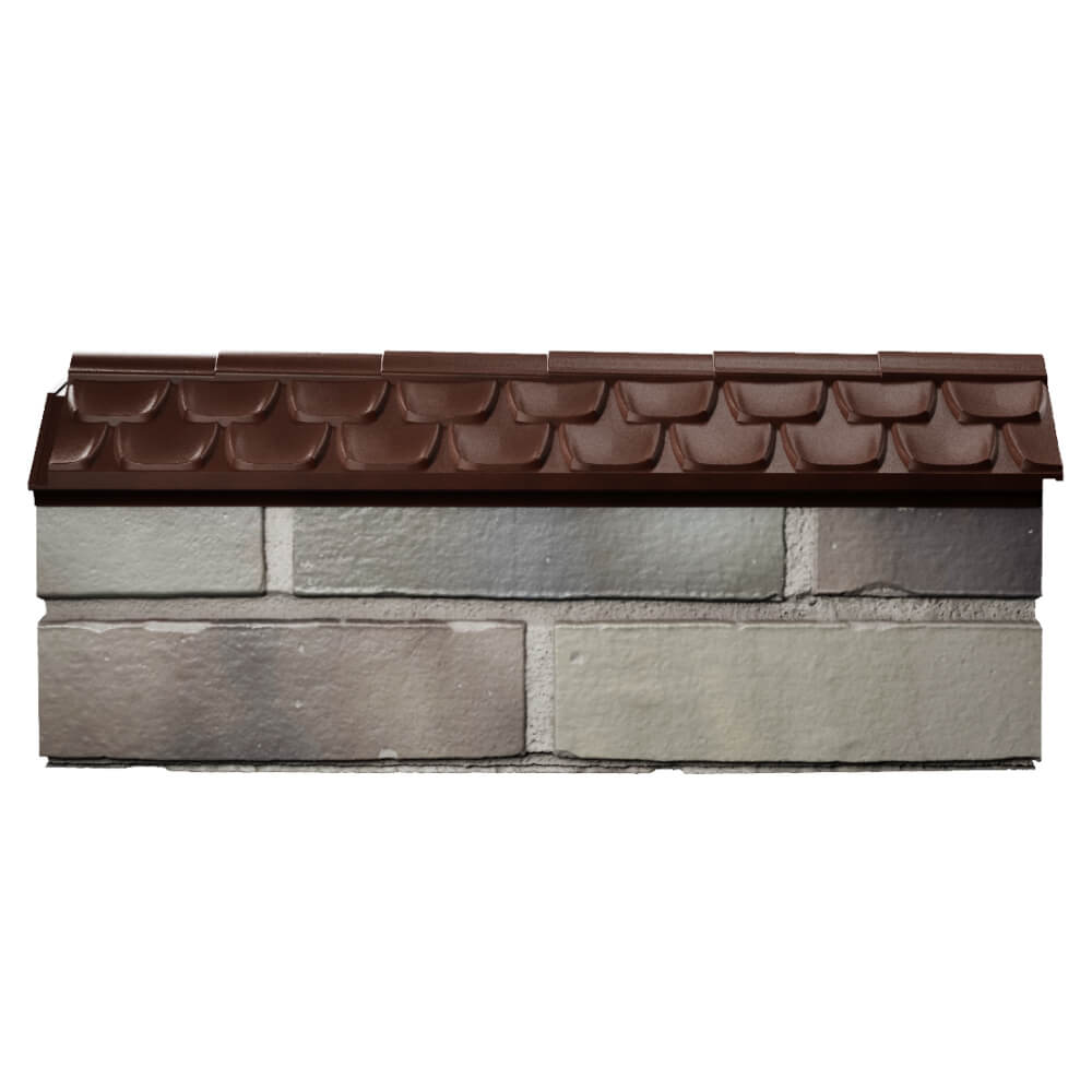 Парапет Zking Эльбрус Коричневый с посадкой на 0.5 кирпича (130мм) в Новороссийске фото