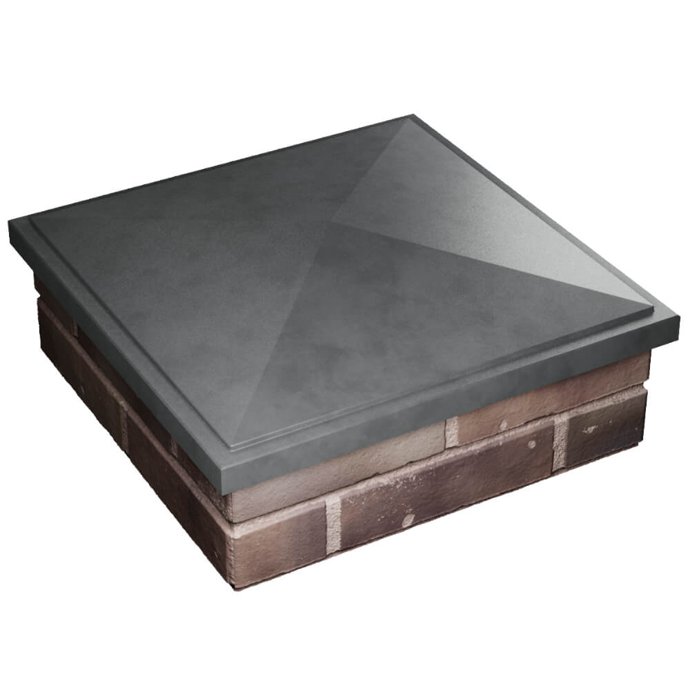 Колпак Zking БонаМоно Серый на столб 2х2 кирпича (515х515, 530х530мм) в Новороссийске фото