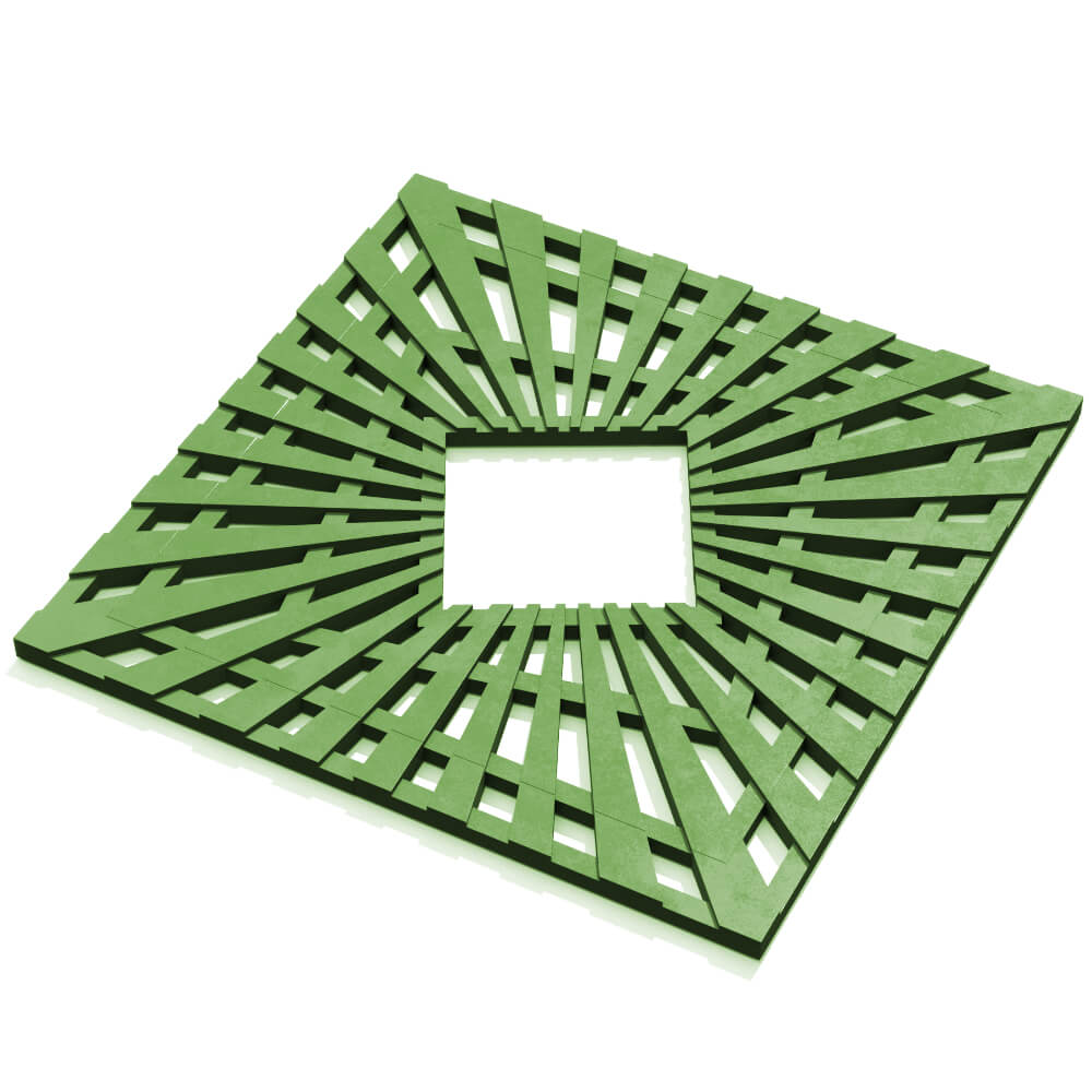 Приствольная решетка для дерева ZKING ATMOSPHERE 1.2х1.2м Зеленая в Новороссийске фото